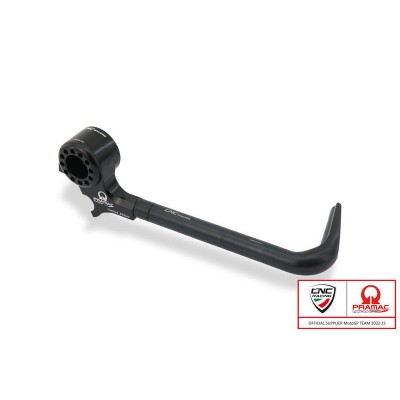 CNC RACING BRAKE LEVER GUARD STREET PRAMAC BLACK PART # PLM01BPR
