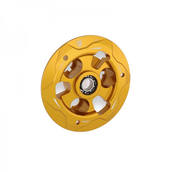 CNC RACING PRESSURE PLATE DUCATI YELLOW FOR DUCATI PANIGALE V4-V4S 2018-2019 PART # SP201G