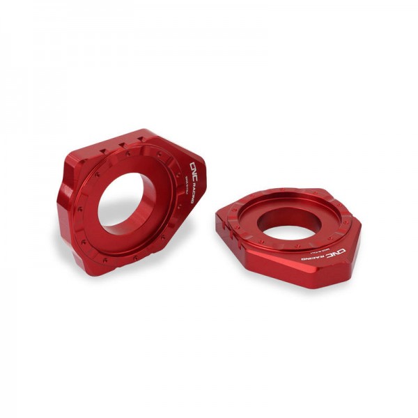 CNC RACING CHAIN ADJUSTER RED FOR DUCATI MONSTER 937 2021-2024 PART # TD014R