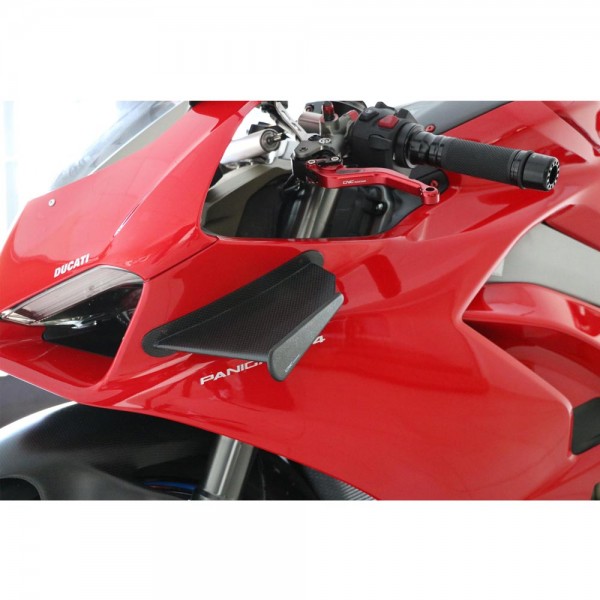 CNC RACING GP WINGLETS MATT BLACK FOR DUCATI PANIGALE V4-V4S 2018-2019 PART # ZW002Y
