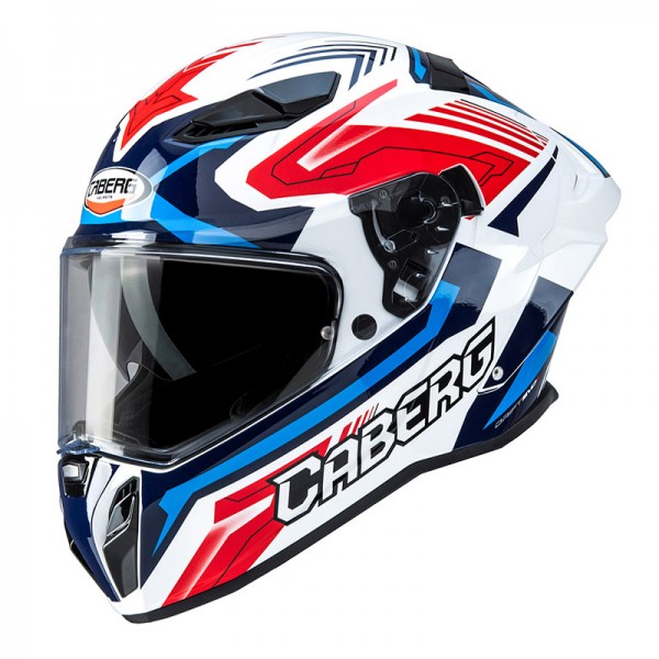 CABERG DRIFT EVO 2 JARAMA WHITE RED BLUE HELMET