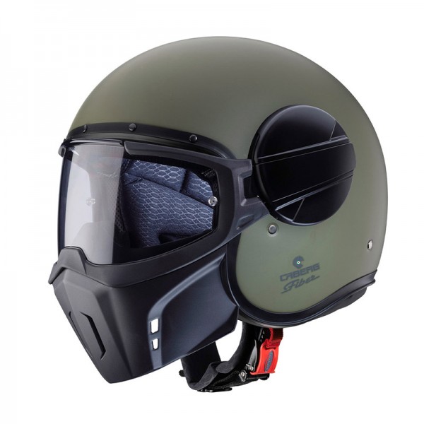 CABERG JET GHOST X GREEN MATT HELMET