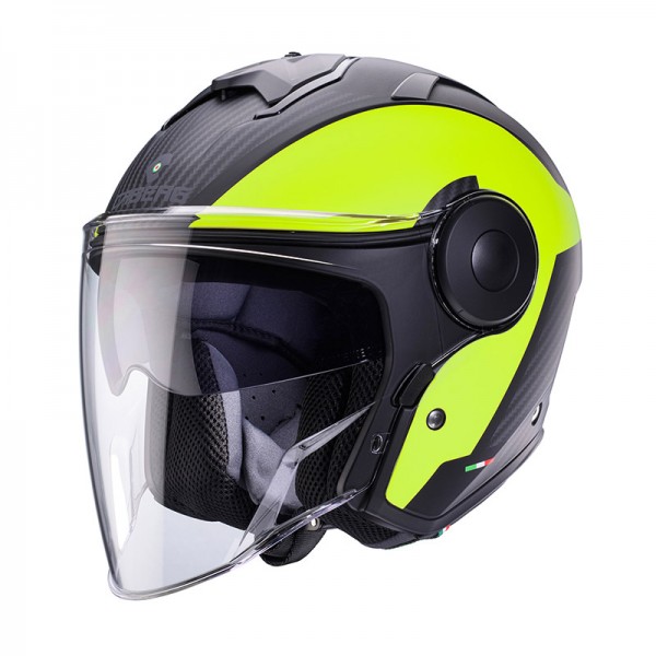 CABERG SOHO MILANO BLACK MATT YELLOW HELMET