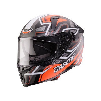 CABERG AVALON X BRAMA RED FLUO ANTHRACITE MATT HELMET