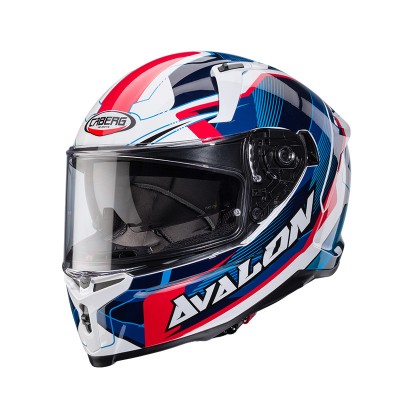 CABERG AVALON X OPTIC BLUE RED HELMET
