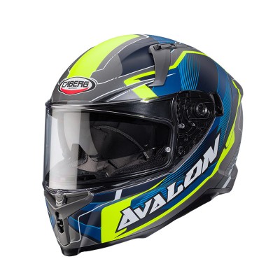 CABERG AVALON X OPTIC BLUE YELLOW HELMET