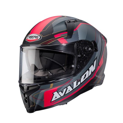 CABERG AVALON X OPTIC GREY RED HELMET