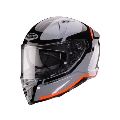 CABERG AVALON X PURE GREY RED FLUO HELMET