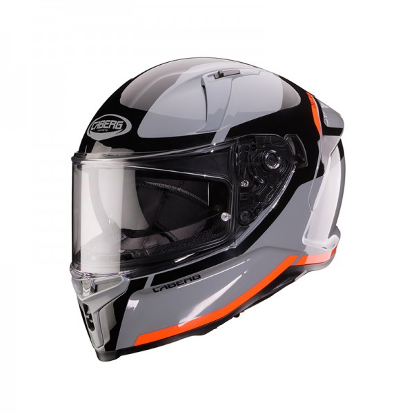 CABERG AVALON X PURE GREY RED FLUO HELMET