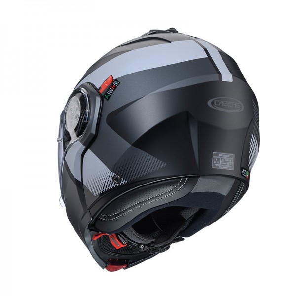 CABERG DUKE EVO INDY MODULAR BLACK MATT HELMET