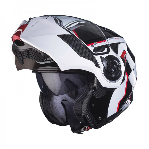 CABERG DUKE EVO MOVE WHITE RED HELMET