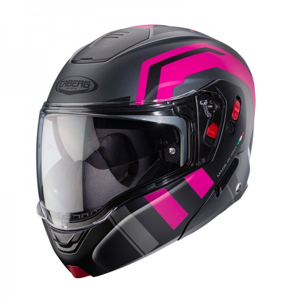 CABERG HORUS X ROAD BLACK FUCHSIA HELMET