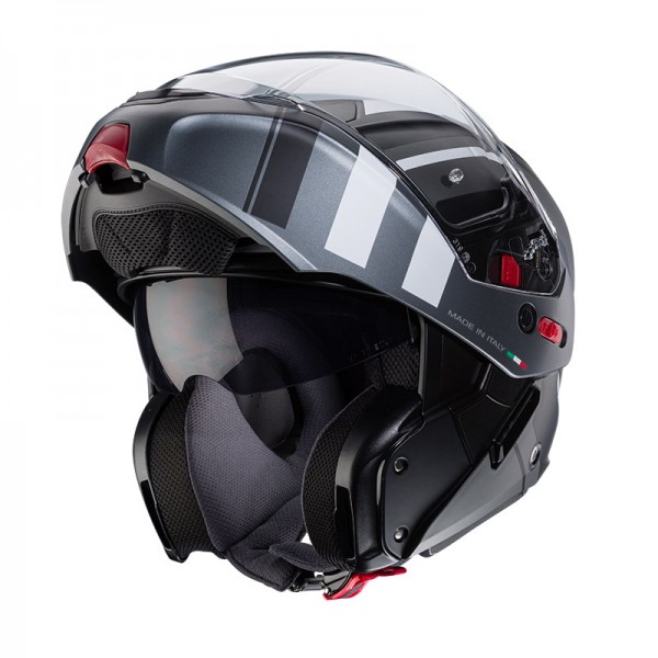 CABERG HORUS X ROAD BLACK GREY WHITE HELMET