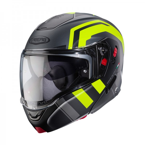 CABERG HORUS X ROAD BLACK YELLOW FLUO HELMET