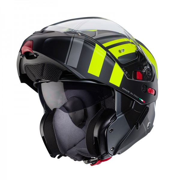 CABERG HORUS X ROAD BLACK YELLOW FLUO HELMET