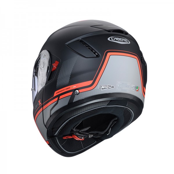 CABERG LEVO X ELITE MODULAR RED FLUO MATT HELMET