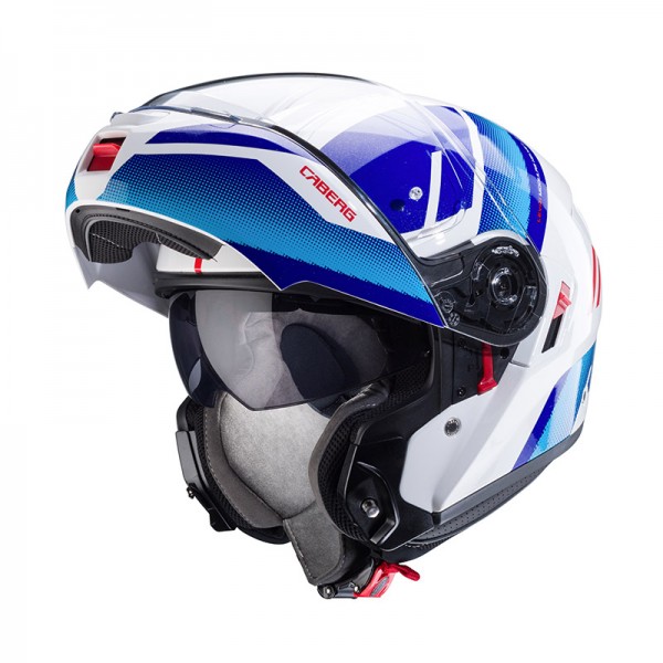 CABERG LEVO X MANTA BLUE RED HELMET