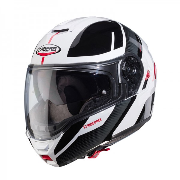 CABERG LEVO X MANTA WHITE RED HELMET