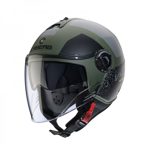 CABERG RIVIERA V4X ALPHA GREEN MATT HELMET