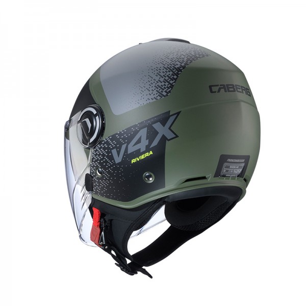 CABERG RIVIERA V4X ALPHA GREEN MATT HELMET