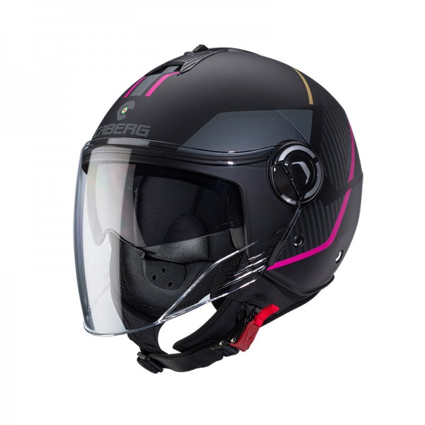 CABERG RIVIERA V4X GEO FUCHSIA ANTHRACITE HELMET