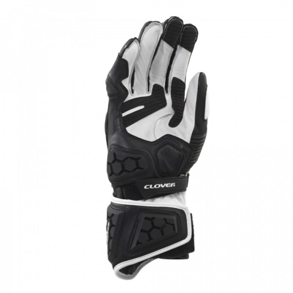 Clover Rs-9 Race Replica Black White Gloves