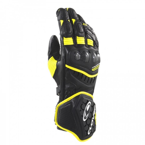 Clover Rs-9 Race Replica Black Yellow Gloves