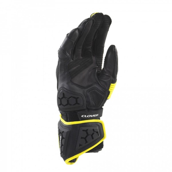 Clover Rs-9 Race Replica Black Yellow Gloves