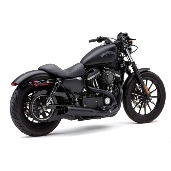 COBRA 3.5-INCH ROUND EL DIABLO 2-INTO-1 BLACK FOR HARLEY DAVIDSON IRON 883 2014-2020 Part # 6493B
