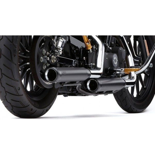 COBRA 3-INCH NEIGHBOR HATERS SLIP-ON MUFFLERS FOR HARLEY DAVIDSON IRON 883 2014-2020 Part # 6086RB