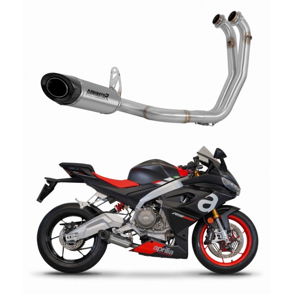 DOMINATOR HP8 + DB KILLER MEDIUM EXHAUST SYSTEM HEADERS SILENCER TITANIUM FOR APRILIA RS 660 2020 - 2024 PART # AP041DFT