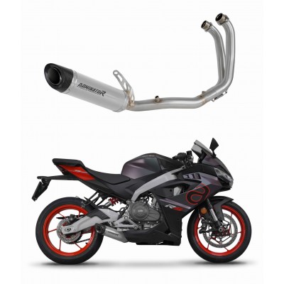 DOMINATOR HP8 + DB KILLER EXHAUST SYSTEM HEADERS SILENCER TITANIUM FOR APRILIA RS 457 2024 PART # AP043DFFFST