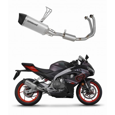 DOMINATOR HP6 + DB KILLER EXHAUST SYSTEM HEADERS SILENCER TITANIUM FOR APRILIA RS 457 2024 PART # AP043DFFST