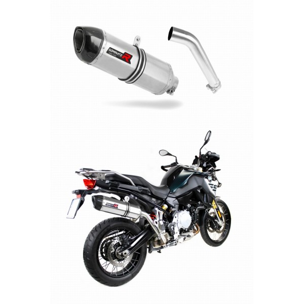 DOMINATOR HP1 + DB KILLER MEDIUM EXHAUST SILENCER FOR BMW F850GS 2021 - 2023 PART # BW113DF