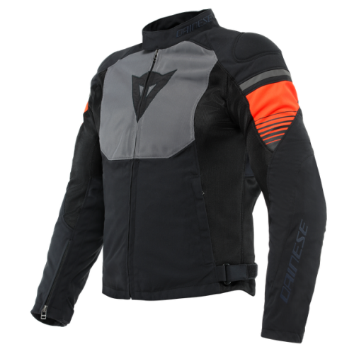 DAINESE AIR FAST BLACK/GRAY/FLUO-RED TEX JACKET