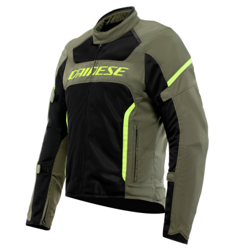 DAINESE AIR FRAME 3 VENTILATED ARMY GREEN/BLACK/FLUO YELLOW TEX JACKET