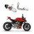 DOMINATOR HP3 + DB KILLER MEDIUM EXHAUST FOR DUCATI STREETFIGHTER V4 2019 - 2023 PART # DU025DF
