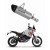 DOMINATOR HP8 + DB KILLER EXHAUST TITANIUM FOR DUCATI DESERT X 2022 - 2023 PART # DU032DFT