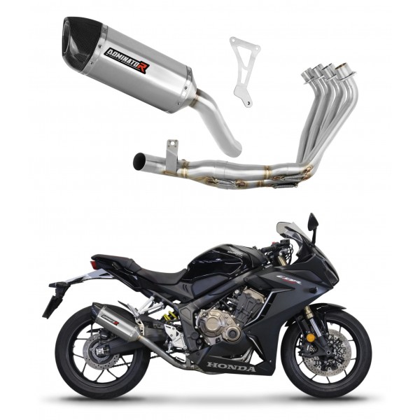 DOMINATOR HP1 + DB KILLER MEDIUM HEADERS EXHAUST SYSTEM FOR HONDA CBR 650 R 2019 - 2023 PART # HO104DF