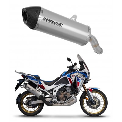 DOMINATOR HP7 + DB KILLER MEDIUM TITANIUM EXHAUST FOR HONDA CRF 1100L AFRICA TWIN 2020 - 2023 PART # HO117DFT