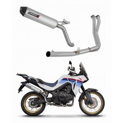 DOMINATOR MX2 + DB KILLER HEADERS EXHAUST SYSTEM FOR HONDA XL 750 TRANSALP 2023 PART # HO120DFSF