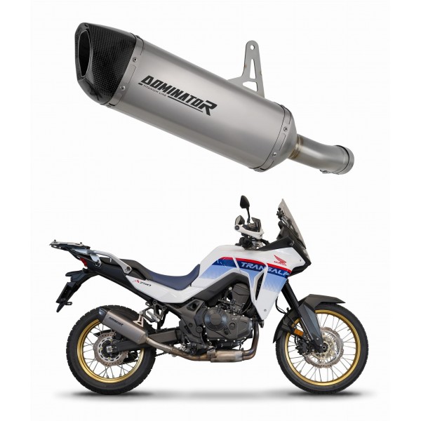 DOMINATOR HP6 + DB KILLER TITANIUM EXHAUST FOR HONDA XL 750 TRANSALP 2023 PART # HO120DFT