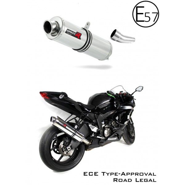 DOMINATOR ST EXHAUST FOR KAWASAKI ZX6R 636 2009 - 2020 PART # KA046DST-H