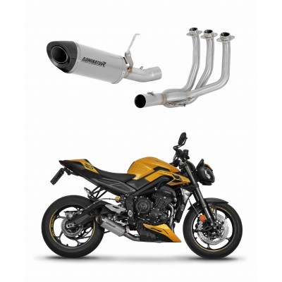 DOMINATOR HP8 + DB KILLER EXHAUST SYSTEM HEADERS TRIUMPH STREET TRIPLE 765 S / R / RS 2023 - 2024 PART # TR023DFT