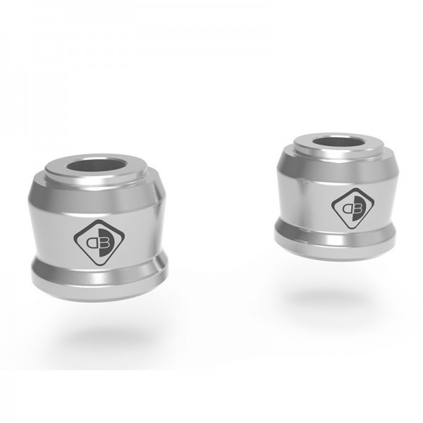 DBK HANDLEBAR RISER SPACERS SILVER FOR DUCATI STREETFIGHTER V4 1100 (2020) PART # BRM02E