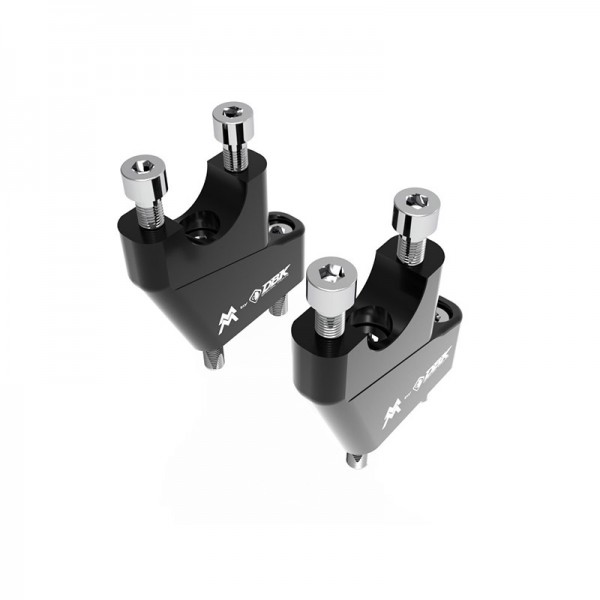 DBK HANDLEBAR RISER KIT BLACK FOR MOTO MORINI SEIEMMEZZO STR 2022-2024 PART # BRM04D