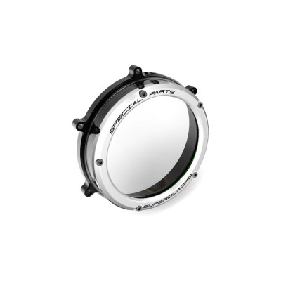 CLUTCH COVER CLEAR SILVER FOR DUCATI 1199 PANIGALE (2012-2013) PART # CC119902DE