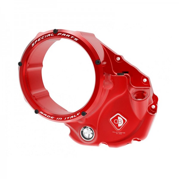 DBK 3D EVO CLUTCH COVER RED FOR DUCATI HYPERMOTARD 821 (2013-2015) PART # CCDV05AA