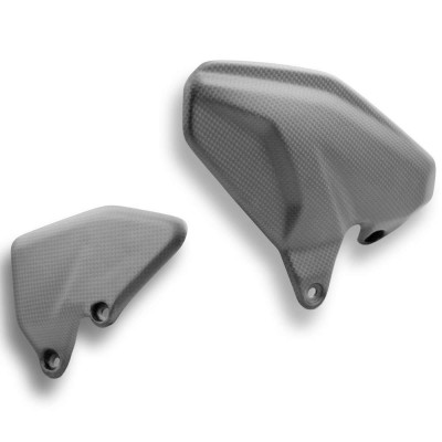 DBK CARBON HEEL GUARD FOOTPEGS FOR DUCATI MULTISTRADA V4 1100 2021-2024 PART # CRB10O