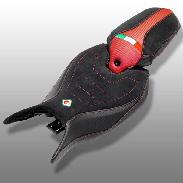 DBK COMFORT SEAT COVER RED FOR TRIUMPH SPEED TRIPLE 1200 RS 2021-2024 PART # CSSTC01DA